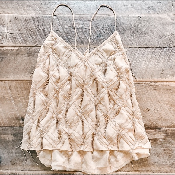 Free People Tops - Free People Gatsby Beaded Tank